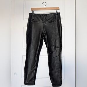 Reitmans | Petite Black Faux Leather Skinny Pants
